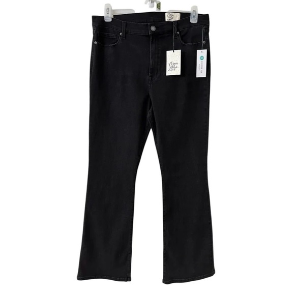 Stitch Fix Cosmic Blue Love 5 Pockets Black Jeans size 33” Flare Leg - Picture 1 of 9